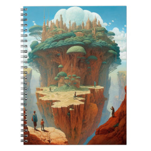 Surreal Fantasy City Notebook