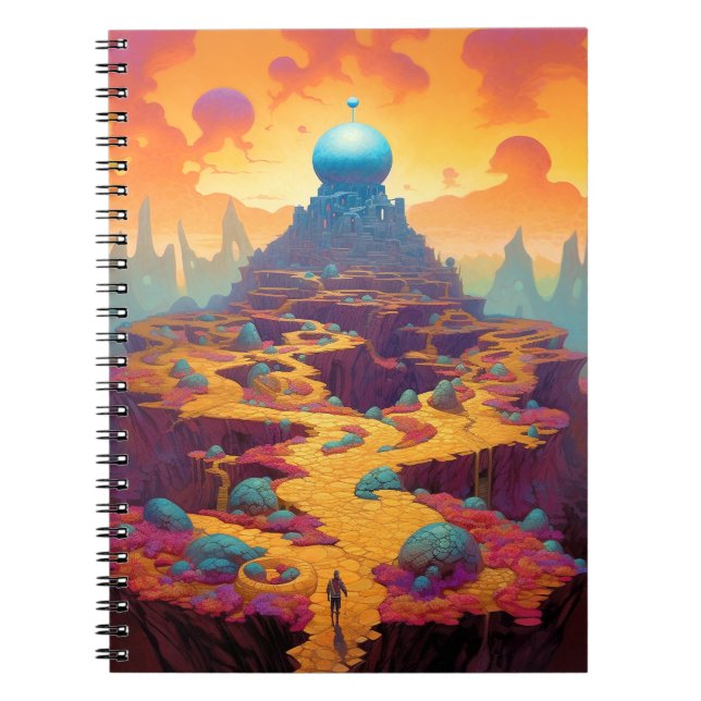 Surreal Fantasy City Notebook (Front)