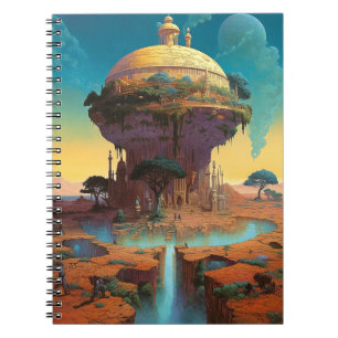 Surreal Fantasy City Notebook