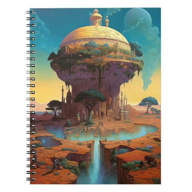 Surreal Fantasy City Notebook (Front)