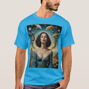 Surreal Fantasy Woman Fish T-Shirt