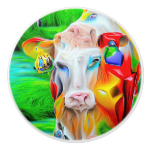 Surreal Farm Art Ceramic Knob