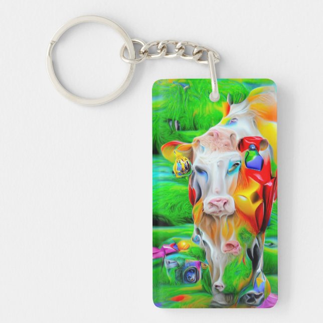 Surreal Farm Art Key Ring (Front)