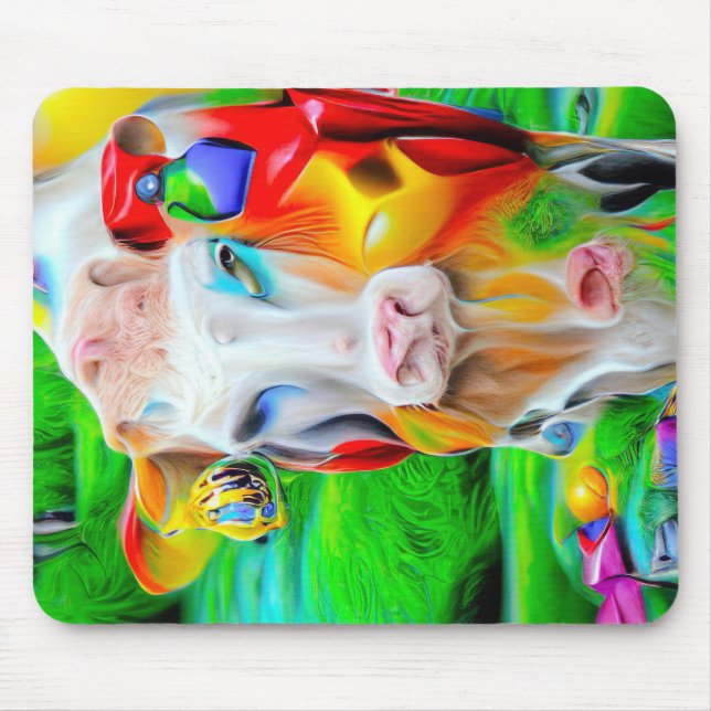 Surreal Farm Art Mouse Pad (Front)