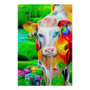 Surreal Farm Art Poster