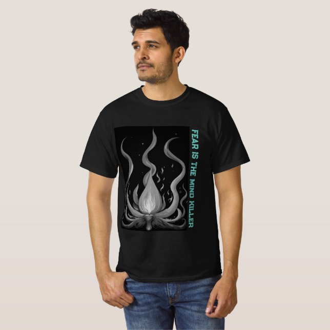 "Surreal Flame Vector Art - 4K Render for  Men's  T-Shirt (Front Full)