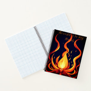 "Surreal Flame Vector Art-4K Render for - Notebook