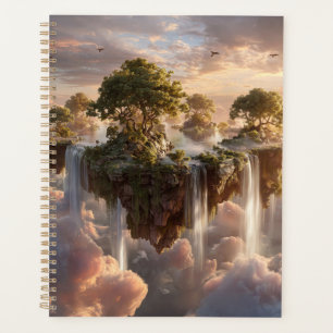Surreal Floating Islands With Waterfalls Planner