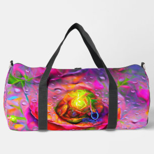 Surreal Floral Art Duffle Bag