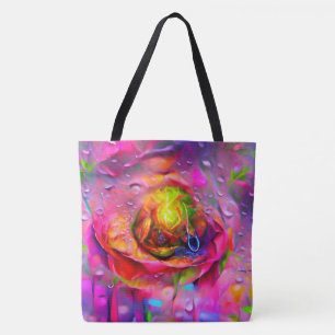 Surreal Floral Art Tote Bag