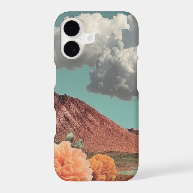 Surreal Floral Mountainscape With Dramatic Clouds (Back)