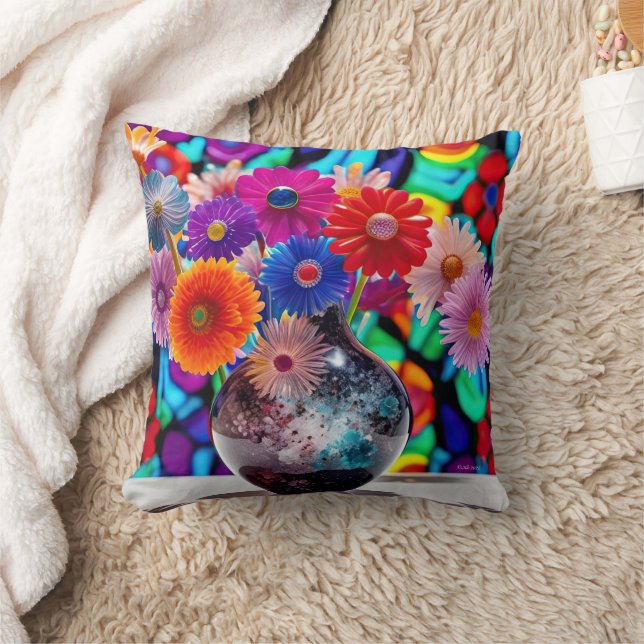 Surreal Flowers Cushion (Blanket)