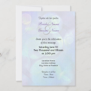 Surreal Fractal Abstract Design Invitation