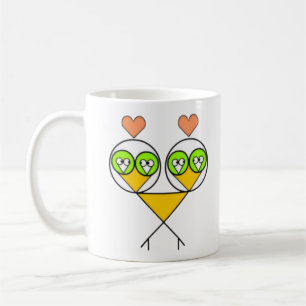 Surreal Fractal Lovebirds Mug