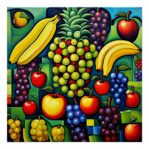 Surreal fruit 36 poster