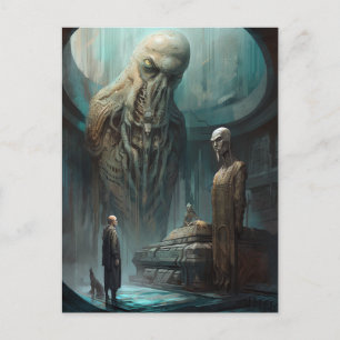 Surreal Gothic Horror Art Postcard