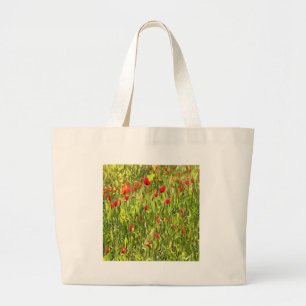 Surreal Hypnotic Poppies Large Tote Bag