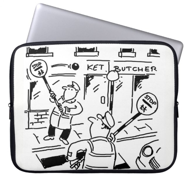 Surreal Image of Lollipop Men Playing Tennis Laptop Sleeve (Front)