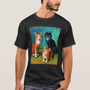 Surreal Impressionistic Cat Impressionism Cats  11 T-Shirt