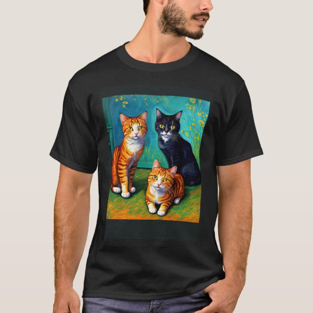 Surreal Impressionistic Cat Impressionism Cats  2 T-Shirt (Front)