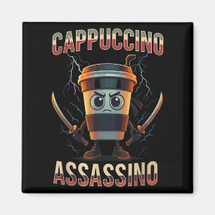 Surreal Italian Brainrot Cappuccino Ino Funny Meme Magnet