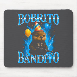 Surreal Italian Brainrot Meme Bobrito Bandito Funn Mouse Pad