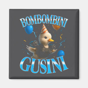 Surreal Italian Brainrot Meme Bombombini Gusini Bi Magnet