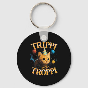Surreal Italian Brainrot Meme Trip Trop Funny Birt Key Ring