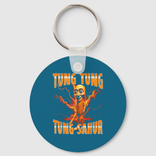 Surreal Italian Brainrot Meme Tung Tung Tung Sahur Key Ring