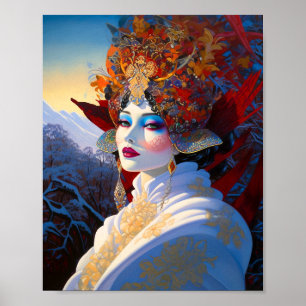 Surreal Lady Fantasy Art Poster
