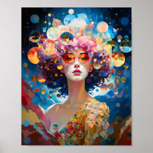 Surreal Lady Fantasy Art Poster