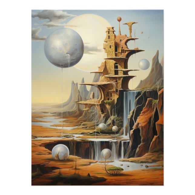 Surreal Landscape Art Photo Print (Front)