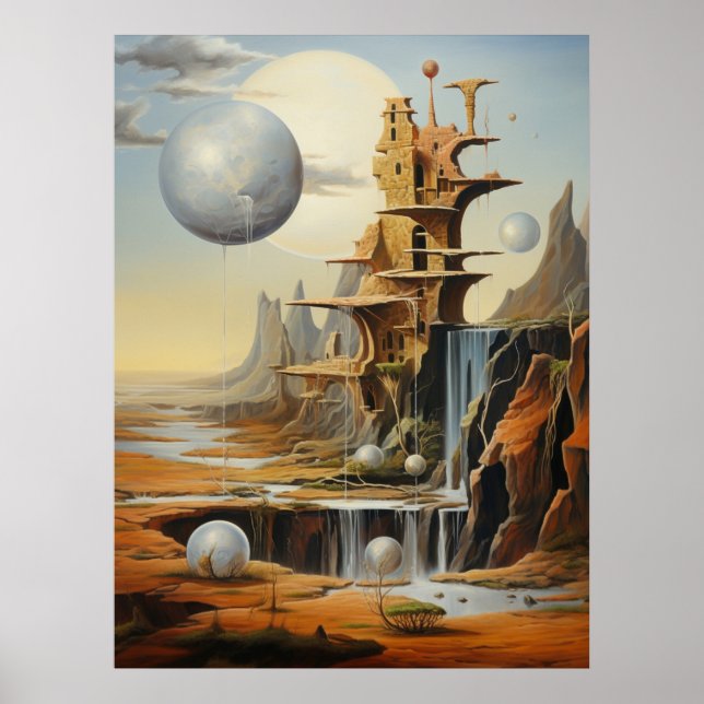 Surreal Landscape Art Poster (Front)