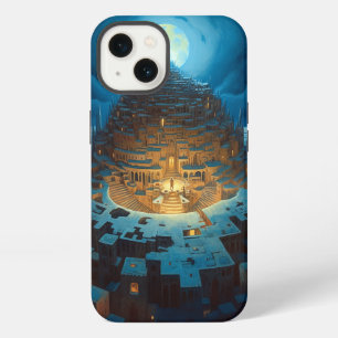 Surreal Landscape City Maze Fantasy Art iPhone 13 Case