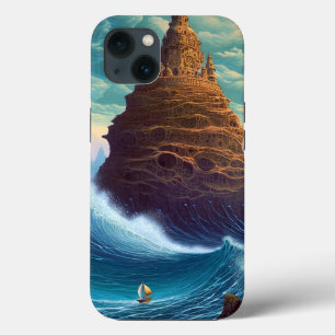 Surreal Landscape Towering City Fantasy Art iPhone 13 Case