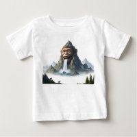 Surreal Laughing Monkey Face Mountain Waterfall