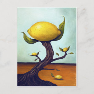 Surreal Lemon Tree Postcard