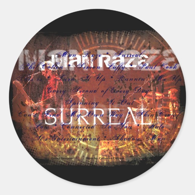 Surreal Lyrics Sticker (Front)