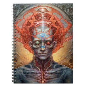 Surreal Man Visionary Art Notebook