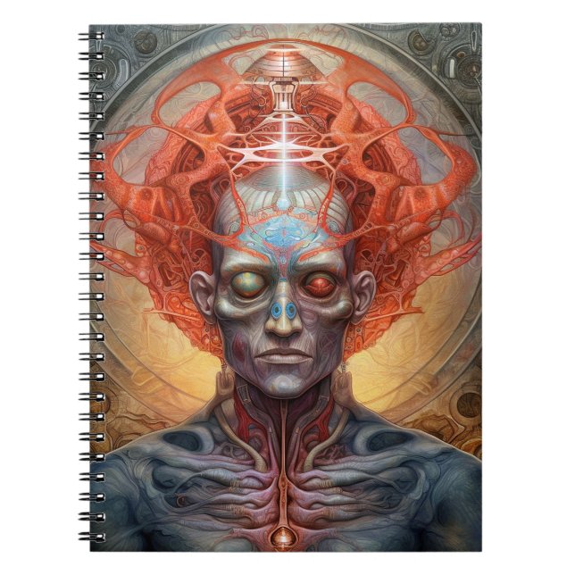 Surreal Man Visionary Art Notebook (Front)