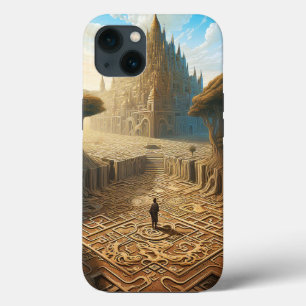 Surreal Maze Castle Landscape Fantasy Art iPhone 13 Case