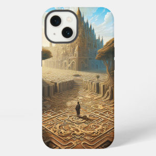 Surreal Maze Castle Landscape Fantasy Art iPhone 13 Case