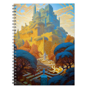 Surreal Maze City Notebook