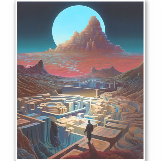 Surreal Maze Landscape (Front)