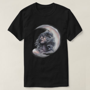 Surreal Moon Goddess Cyber Y2K T-Shirt