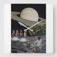 Surreal Moroccan Fantasia Saturn Space Collage