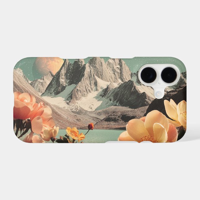 Surreal Mountain Landscape With Blooming Flowers (Back Horizontal)