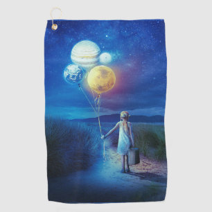 Surreal Moving to Her Future Golf Towel