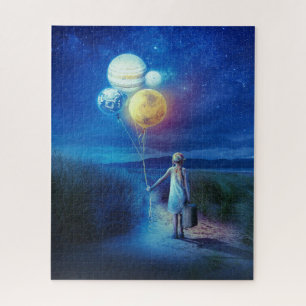 Surreal Moving to Her Future  Jigsaw Puzzle