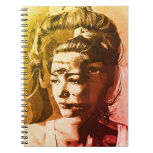 Surreal Multi-Eyed Portrait – Abstract Psychedelic Notebook
